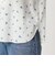 【WEB限定】＜at ease＞ワッフル ヘンリーネック  フラワープリント 5分袖 カットソー