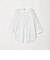 【WEB限定】＜at ease＞ワッフル ヘンリーネック  フラワープリント 5分袖 カットソー