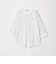 【WEB限定】＜at ease＞ワッフル ヘンリーネック  フラワープリント 5分袖 カットソー