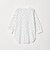 【WEB限定】＜at ease＞ワッフル ヘンリーネック  フラワープリント 5分袖 カットソー