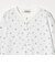 【WEB限定】＜at ease＞ワッフル ヘンリーネック  フラワープリント 5分袖 カットソー