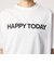 ヘムギャザー ロゴ Tシャツ