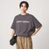 ヘムギャザー ロゴ Tシャツ
