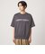 ヘムギャザー ロゴ Tシャツ