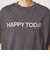 ヘムギャザー ロゴ Tシャツ