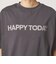 ヘムギャザー ロゴ Tシャツ