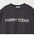 ヘムギャザー ロゴ Tシャツ