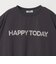 ヘムギャザー ロゴ Tシャツ
