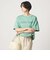 ヘムギャザー ロゴ Tシャツ