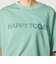 ヘムギャザー ロゴ Tシャツ