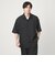 Dot Air ボックス レギュラーカラー 半袖 シャツ -ストレッチ-