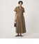 ［size SHORTあり］シャツ襟 フィット＆フレア タック ショートスリーブ ワンピース