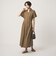 ［size SHORTあり］シャツ襟 フィット＆フレア タック ショートスリーブ ワンピース