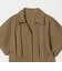 ［size SHORTあり］シャツ襟 フィット＆フレア タック ショートスリーブ ワンピース