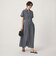 ［size SHORTあり］シャツ襟 フィット＆フレア タック ショートスリーブ ワンピース