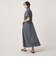 ［size SHORTあり］シャツ襟 フィット＆フレア タック ショートスリーブ ワンピース