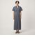 ［size SHORTあり］シャツ襟 フィット＆フレア タック ショートスリーブ ワンピース