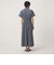 ［size SHORTあり］シャツ襟 フィット＆フレア タック ショートスリーブ ワンピース