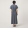［size SHORTあり］シャツ襟 フィット＆フレア タック ショートスリーブ ワンピース