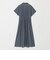 ［size SHORTあり］シャツ襟 フィット＆フレア タック ショートスリーブ ワンピース