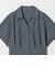 ［size SHORTあり］シャツ襟 フィット＆フレア タック ショートスリーブ ワンピース
