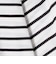 フォルム スリーブ ボーダー Tシャツ