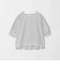 フォルム スリーブ ボーダー Tシャツ