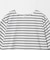 フォルム スリーブ ボーダー Tシャツ