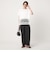 【WEB限定】＜at ease＞イレヘム レース ドッキング ショートスリーブ カットソー