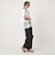 【WEB限定】＜at ease＞イレヘム レース ドッキング ショートスリーブ カットソー