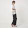 【WEB限定】＜at ease＞イレヘム レース ドッキング ショートスリーブ カットソー