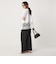 【WEB限定】＜at ease＞イレヘム レース ドッキング ショートスリーブ カットソー