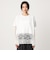 【WEB限定】＜at ease＞イレヘム レース ドッキング ショートスリーブ カットソー