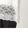【WEB限定】＜at ease＞イレヘム レース ドッキング ショートスリーブ カットソー