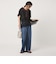 【WEB限定】＜at ease＞イレヘム レース ドッキング ショートスリーブ カットソー