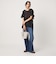 【WEB限定】＜at ease＞イレヘム レース ドッキング ショートスリーブ カットソー