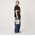 【WEB限定】＜at ease＞イレヘム レース ドッキング ショートスリーブ カットソー