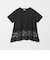 【WEB限定】＜at ease＞イレヘム レース ドッキング ショートスリーブ カットソー