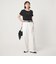 ＜To b. by agnes b.コラボ＞ロゴ リンガー Tシャツ