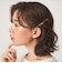 ＜To b. by agnes b.コラボ＞ロゴ ヘアピン