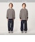 フトピッチ ボーダー ロングスリーブ Tシャツ / キッズ 100cm-160cm