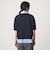 2WAY スキッパー シャツ プルオーバー ニット 5分袖