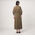 ［size SHORTあり］シャツ襟 フィット＆フレア タック 5分袖 ワンピース