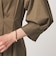 ［size SHORTあり］シャツ襟 フィット＆フレア タック 5分袖 ワンピース