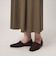 ［size SHORTあり］シャツ襟 フィット＆フレア タック 5分袖 ワンピース