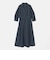 ［size SHORTあり］シャツ襟 フィット＆フレア タック 5分袖 ワンピース