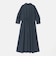 ［size SHORTあり］シャツ襟 フィット＆フレア タック 5分袖 ワンピース