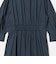 ［size SHORTあり］シャツ襟 フィット＆フレア タック 5分袖 ワンピース