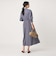 ［size SHORTあり］シャツ襟 フィット＆フレア タック 5分袖 ワンピース