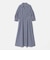 ［size SHORTあり］シャツ襟 フィット＆フレア タック 5分袖 ワンピース